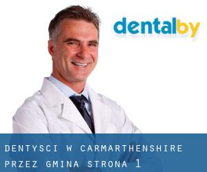 dentyści w Carmarthenshire przez gmina - strona 1